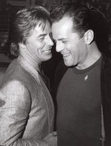 Don Johnson and Bruce Willis 1987, Los Angeles, Ca..jpg